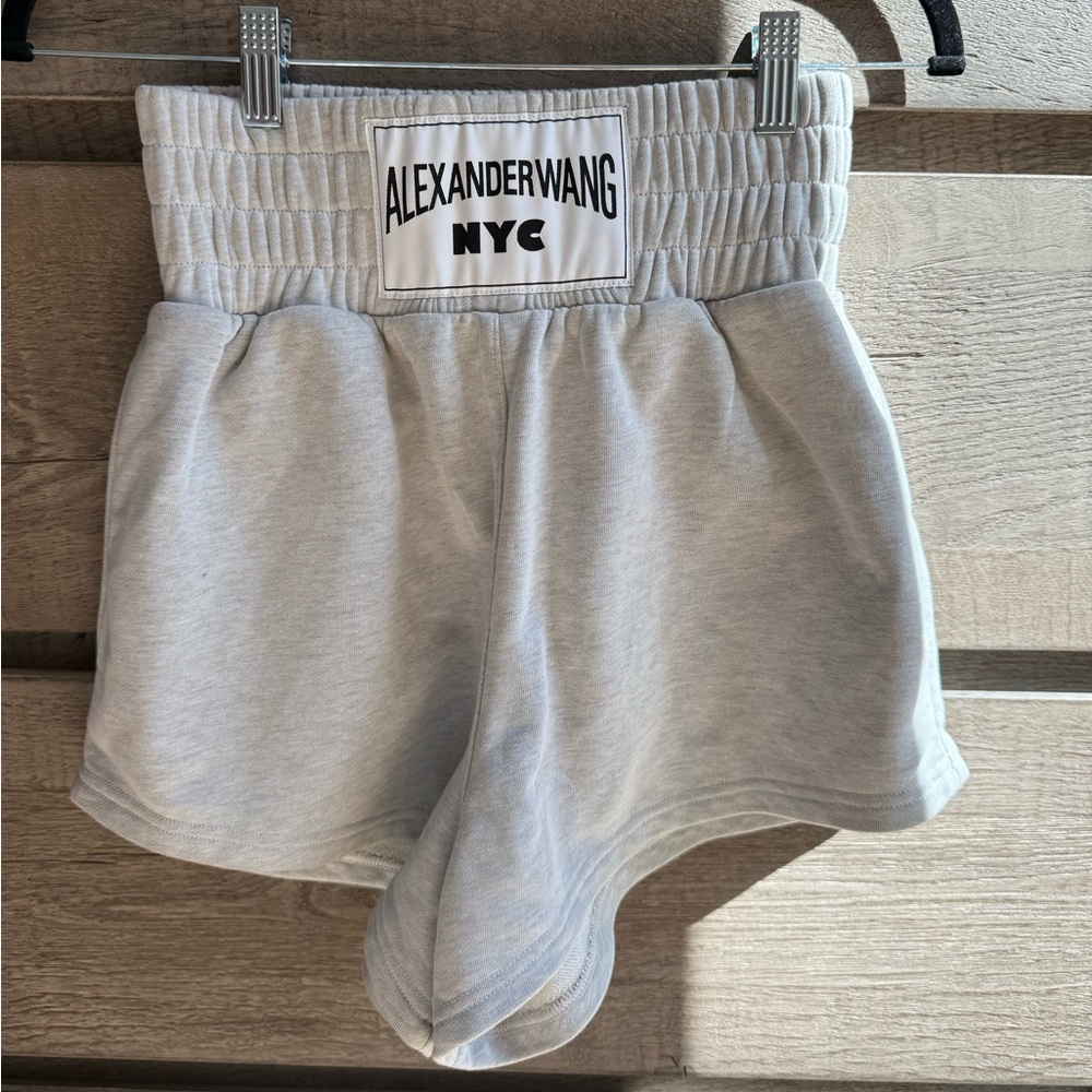 Alexander Wang Women's Gray Boxer Shorts - Picture 3 of 4